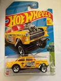 Hotwheels ‘55 Chevy Bel Air Gasser HW Gassers Yellow