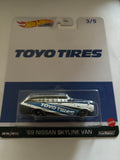 Hotwheels Premium ‘69 Nissan Skyline Van Toyo Tires