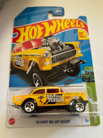 Hotwheels ‘55 Chevy Bel Air Gasser HW Gassers Yellow