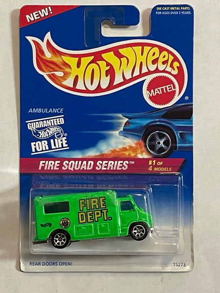 Hotwheels Ambulance Fire Squad Series